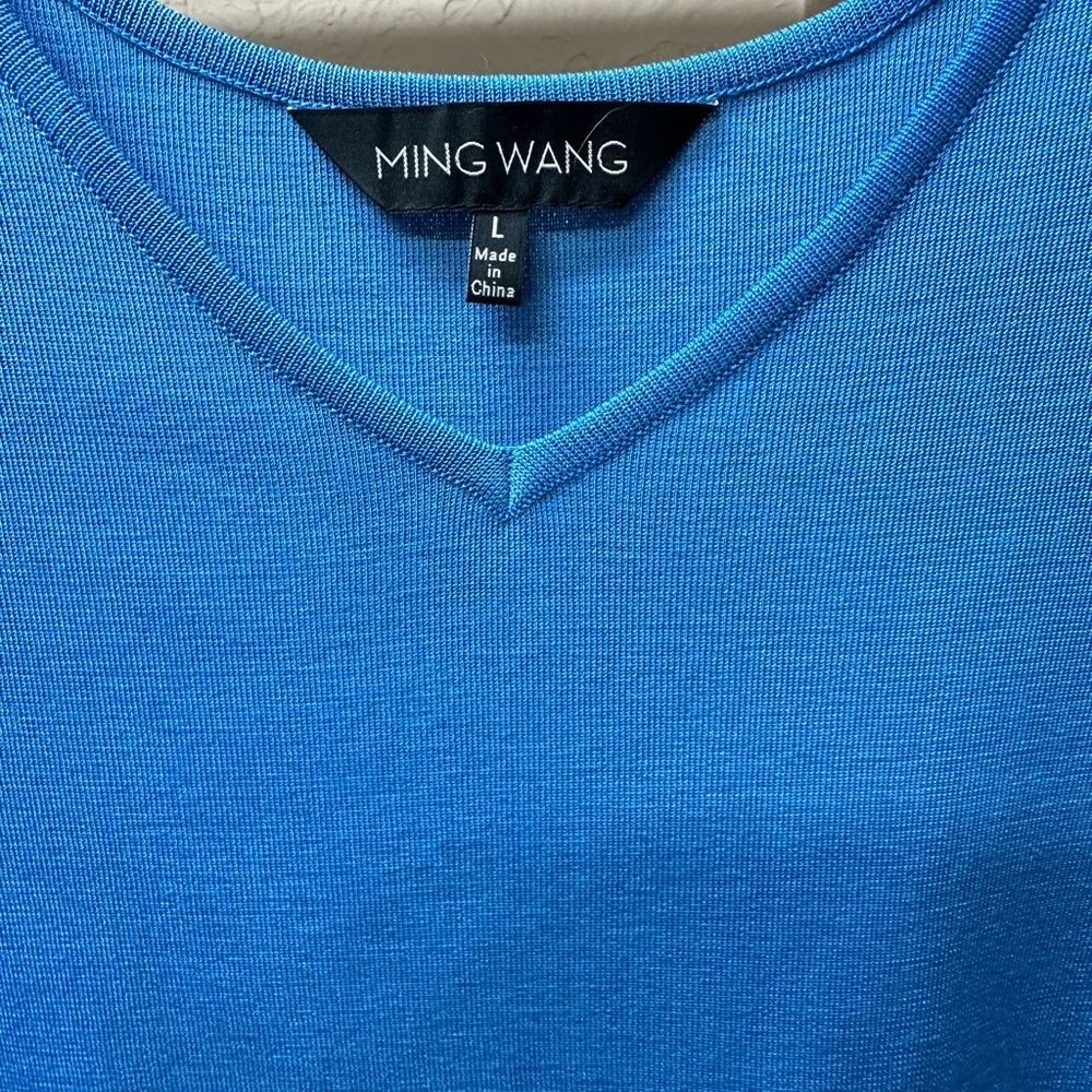 Ming wang blue large tank top